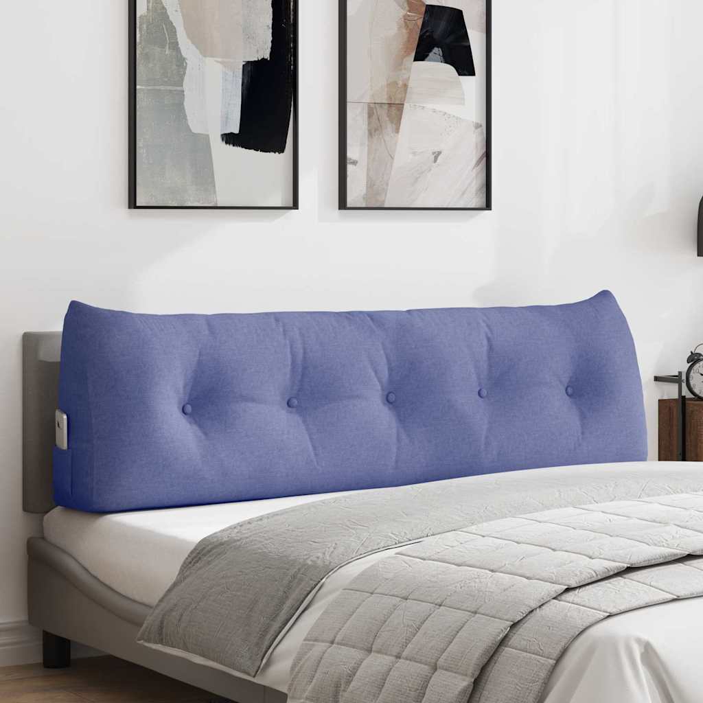 Rücken Kissen Jeans blau 160 x 24 x 50 cm Stoff