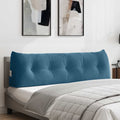 Rückenkissen Blau 160 x 24 x 50 cm Samt