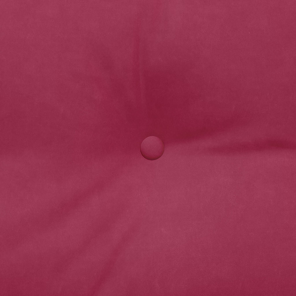 Rückenkissen Weinrot 160 x 24 x 50 cm Samt