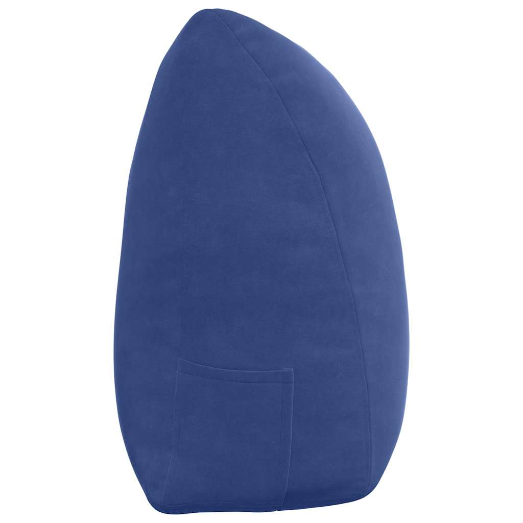 Rückenkissen Polizeiblau 160 x 24 x 50 cm Samt