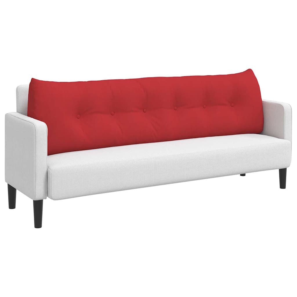 Rücken Kissen Rot 180 x 24 x 50 cm Stoff