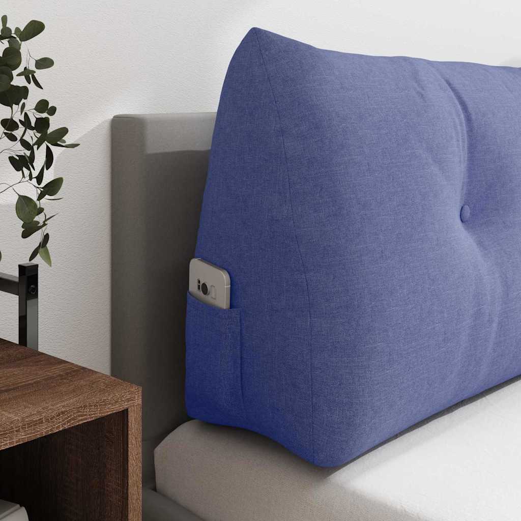 Rücken Kissen Jeans blau 200 x 24 x 50 cm Stoff