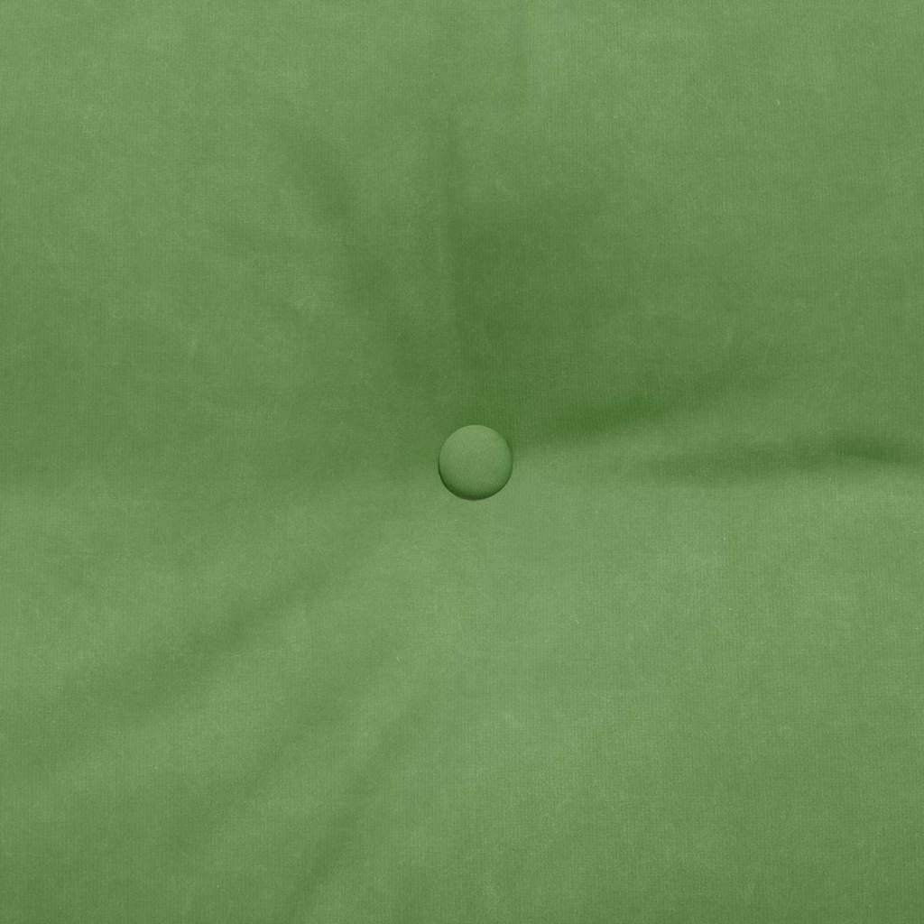 Rücken Kissen Hellgrün 200 x 24 x 50 cm Samt