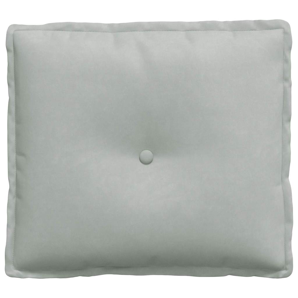 Rückenkissen Hellgrau 50 x 45 cm Cordstoff