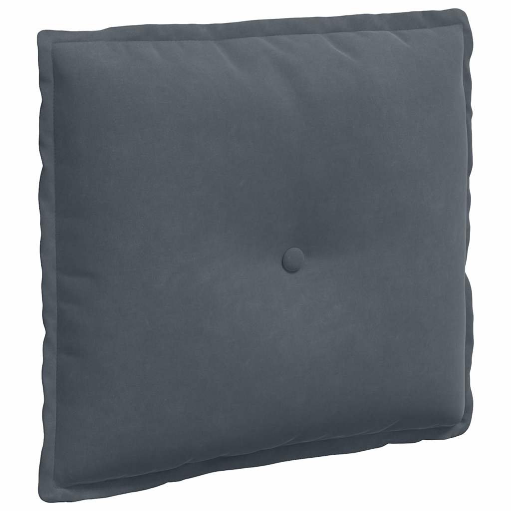 Rückenkissen Dunkelgrau 50 x 45 cm Cordstoff