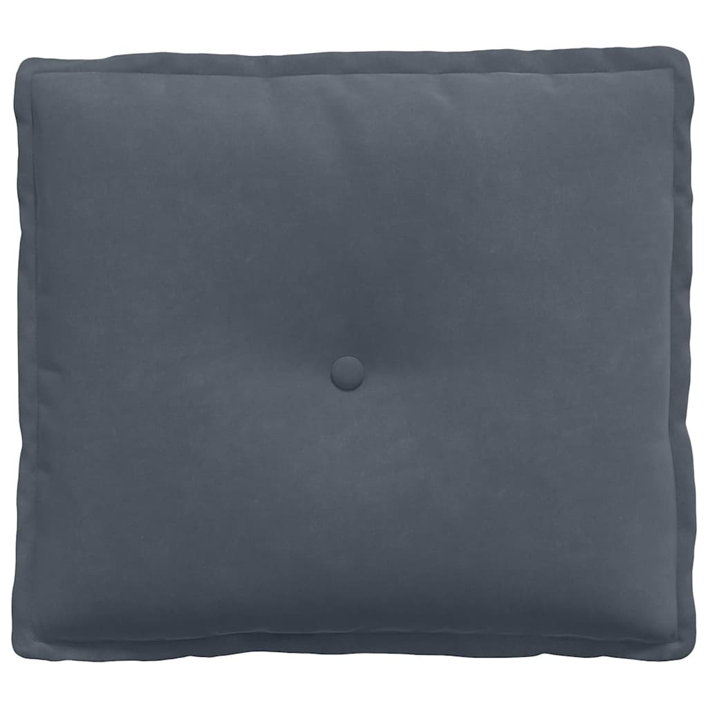 Rückenkissen Dunkelgrau 50 x 45 cm Cordstoff