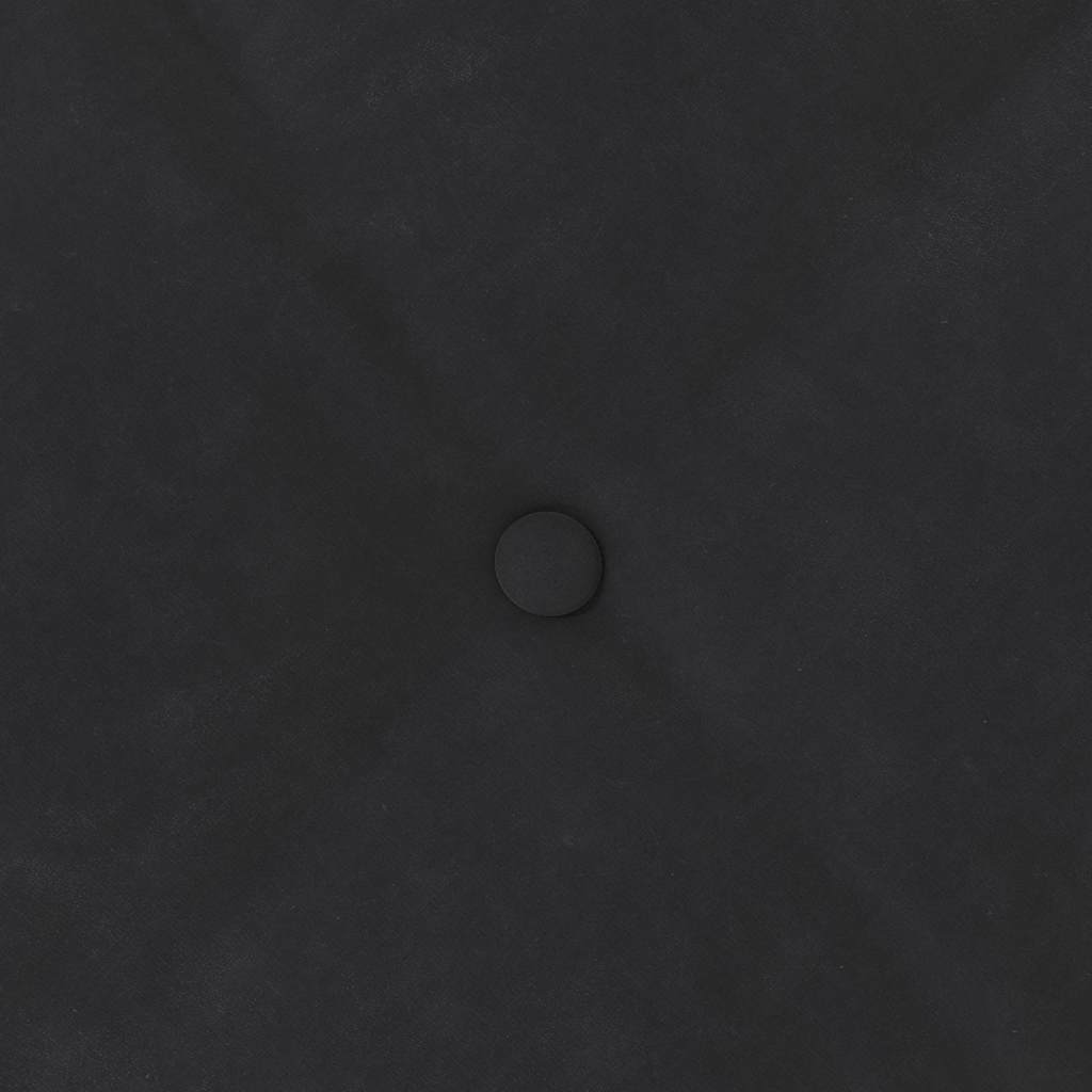 Rückenkissen Schwarz 50 x 45 cm Cordstoff