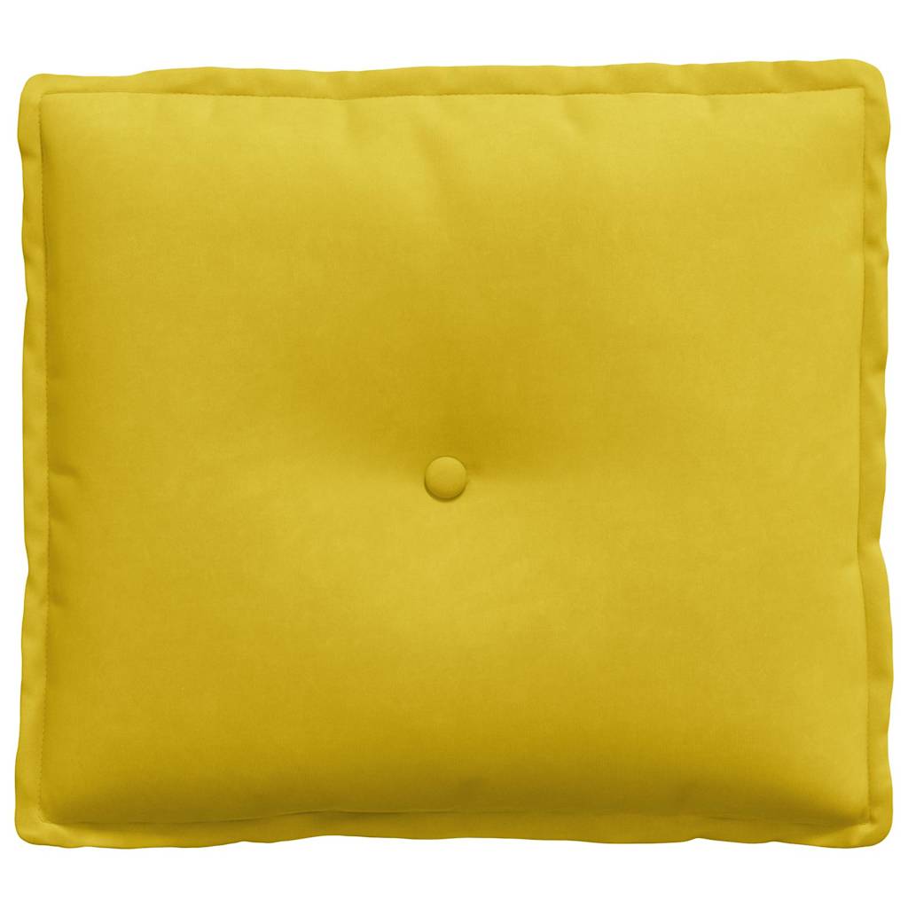 Rückenkissen Gelb 50 x 45 cm Cordstoff