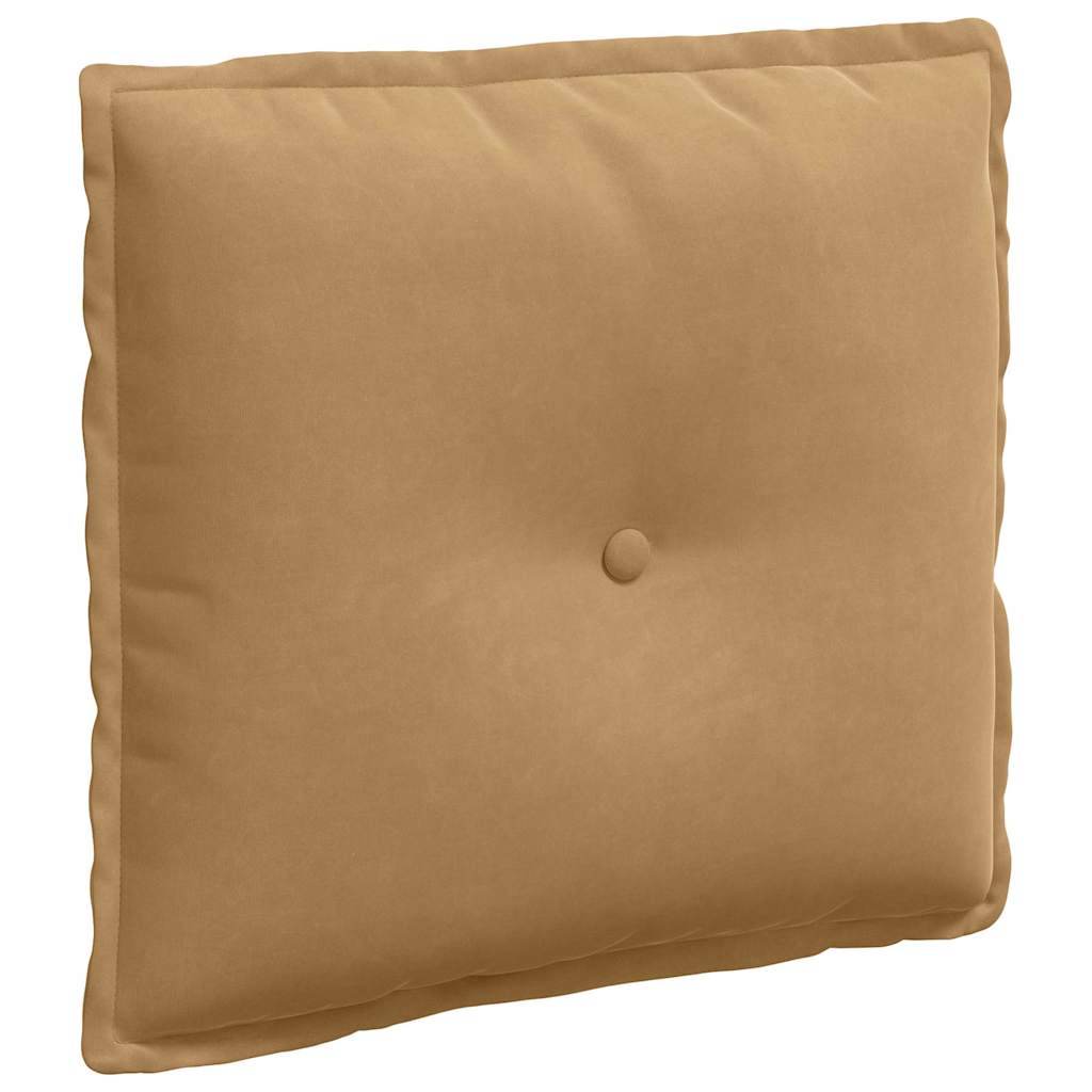 Rückenkissen Braun 50 x 45 cm Cordstoff