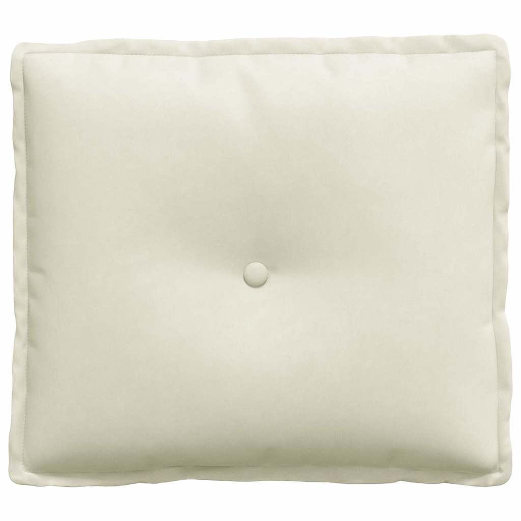 Rückenkissen Creme 50 x 45 cm Cordstoff