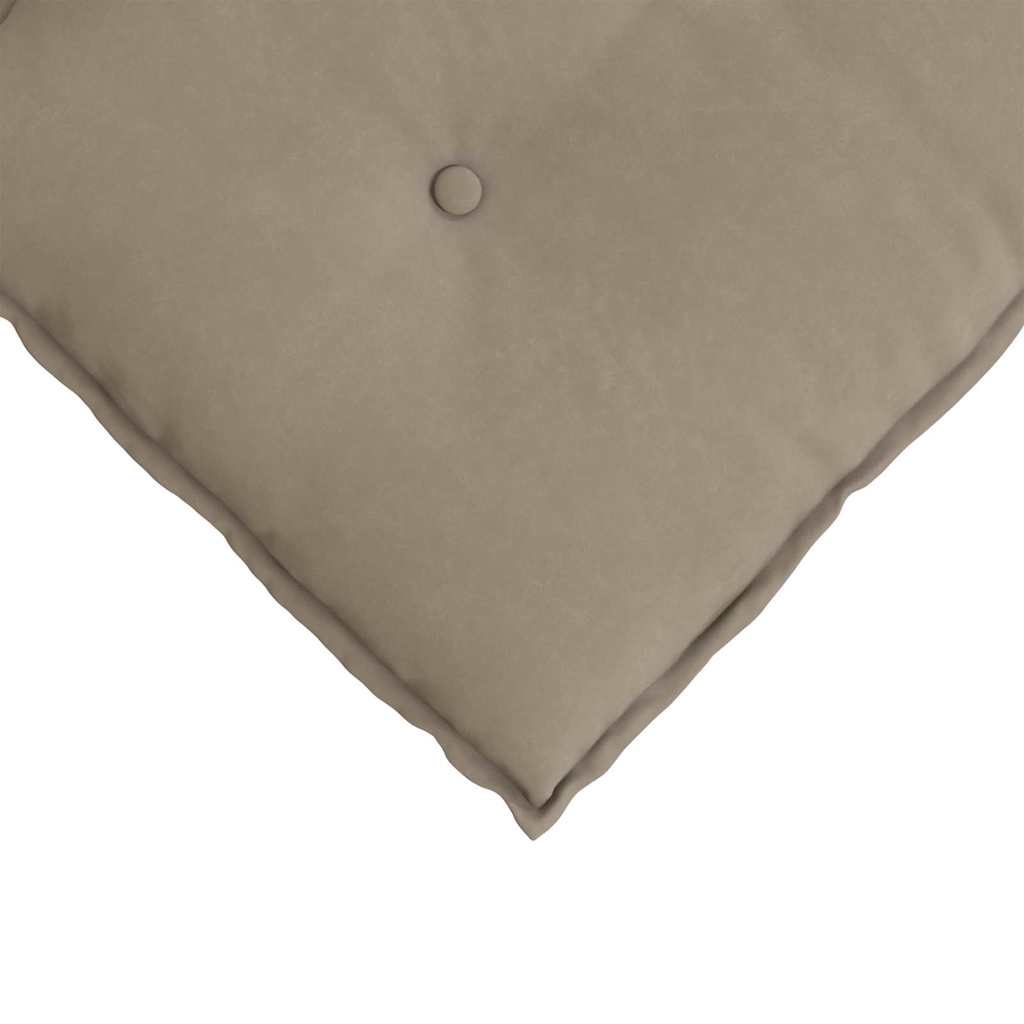 Rückenkissen Taupe 50 x 45 cm Mikrofaserstoff