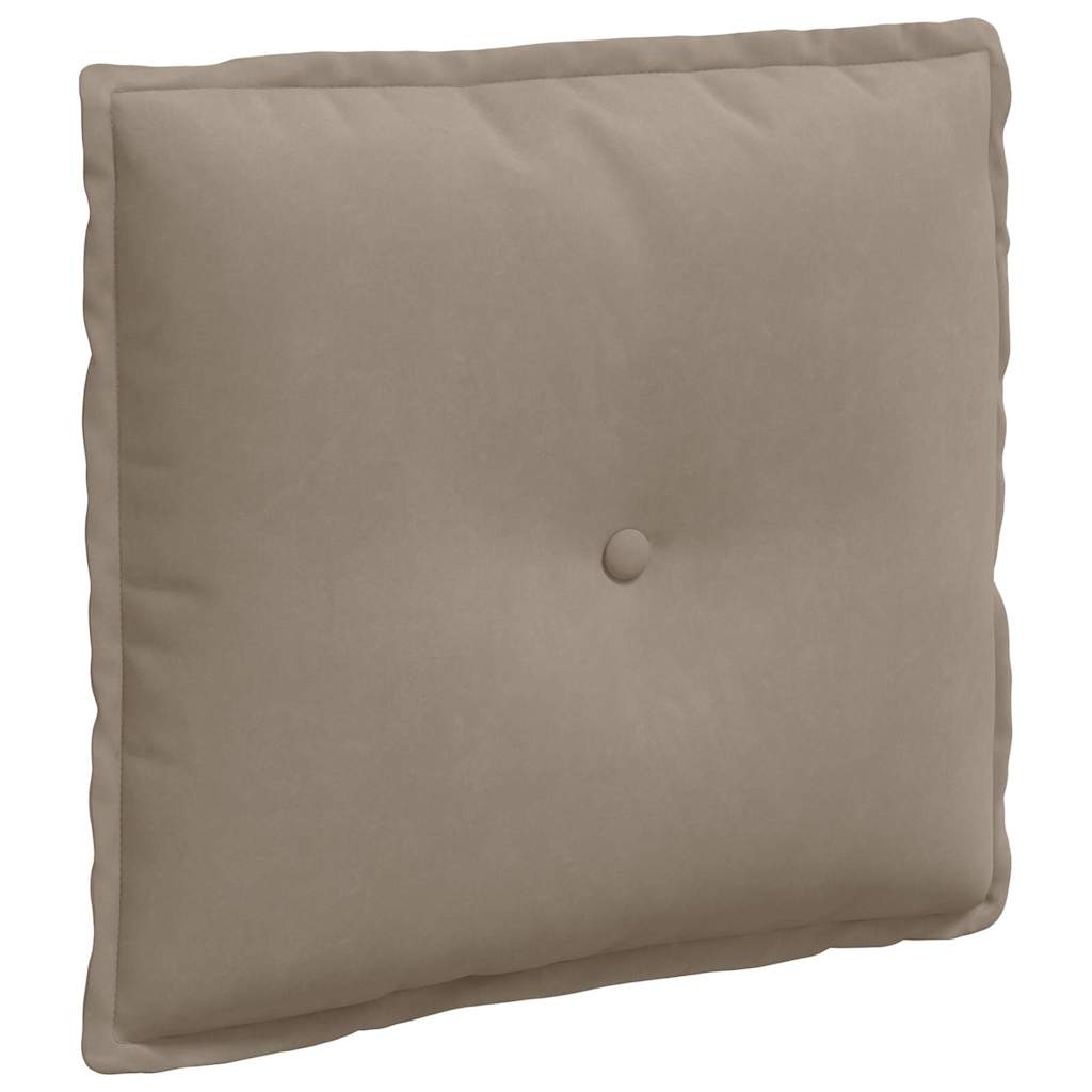Rückenkissen Taupe 50 x 45 cm Mikrofaserstoff