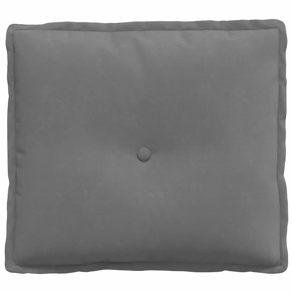Rückenkissen Dunkelgrau 50 x 45 cm Mikrofaserstoff