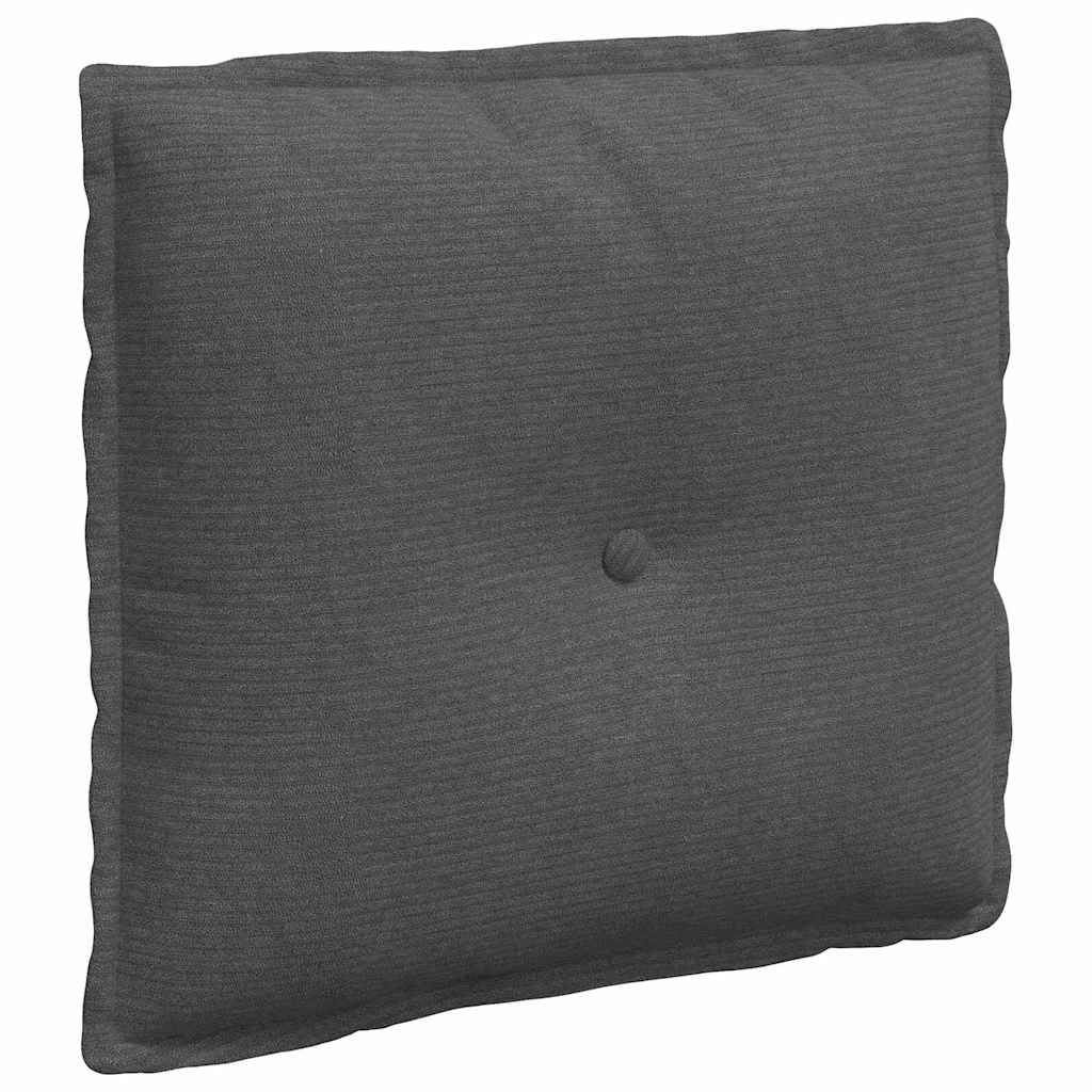 Rückenkissen Dunkelgrau 50 x 45 cm Cordstoff
