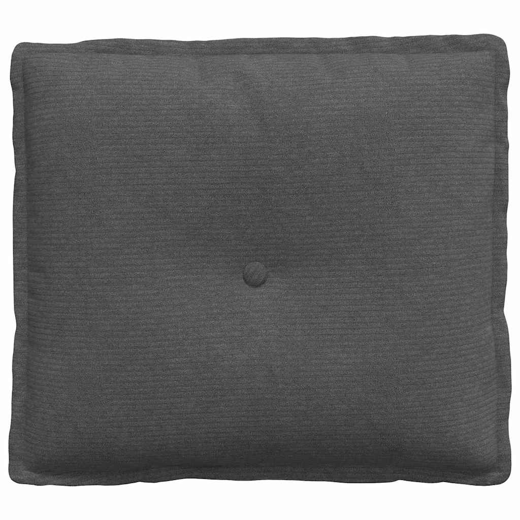 Rückenkissen Dunkelgrau 50 x 45 cm Cordstoff