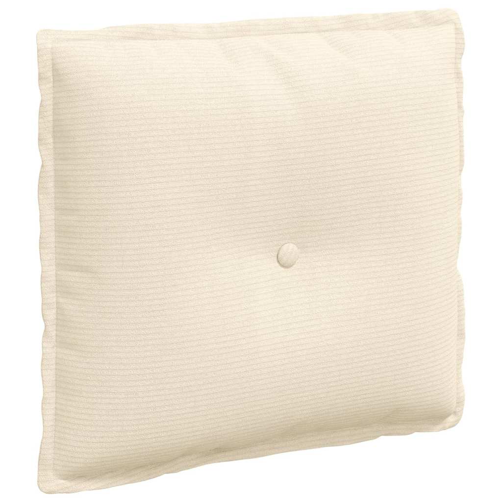 Rückenkissen Creme 50 x 45 cm Cordstoff