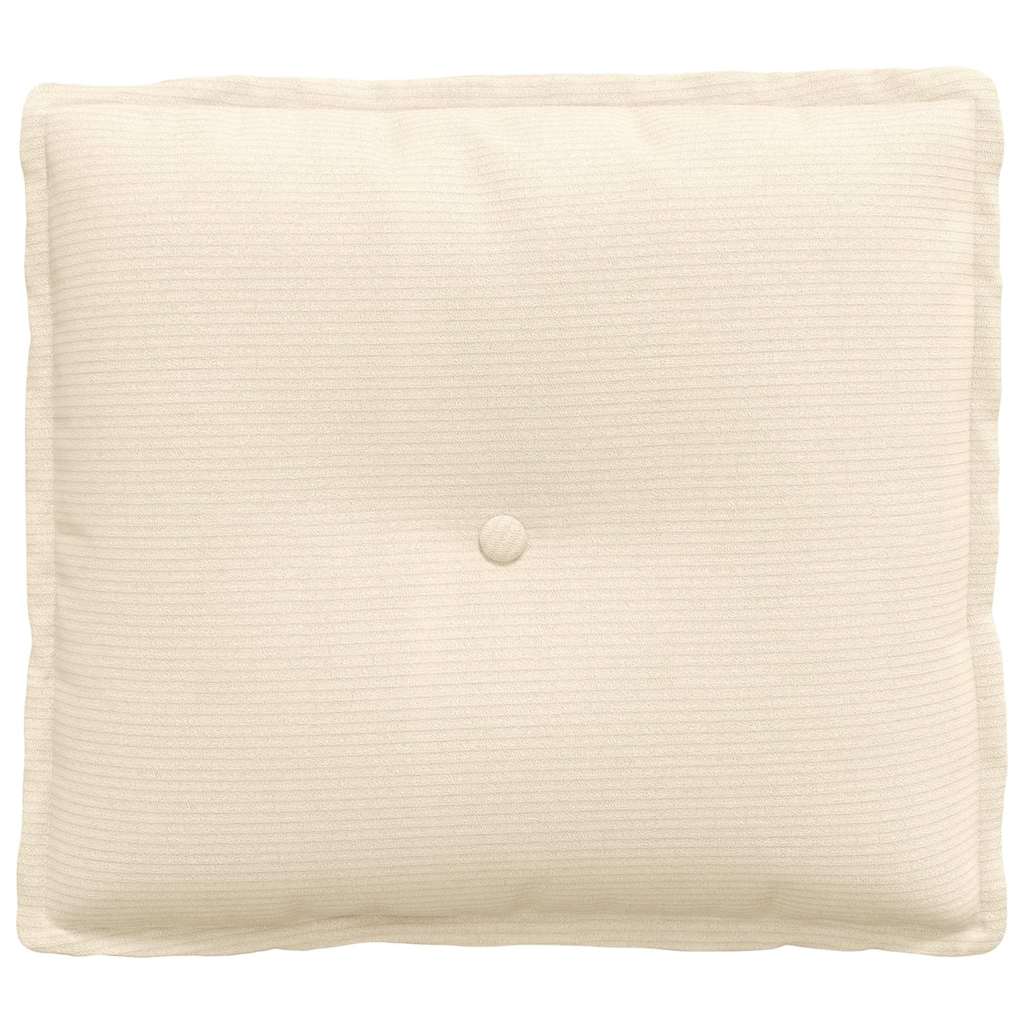 Rückenkissen Creme 50 x 45 cm Cordstoff