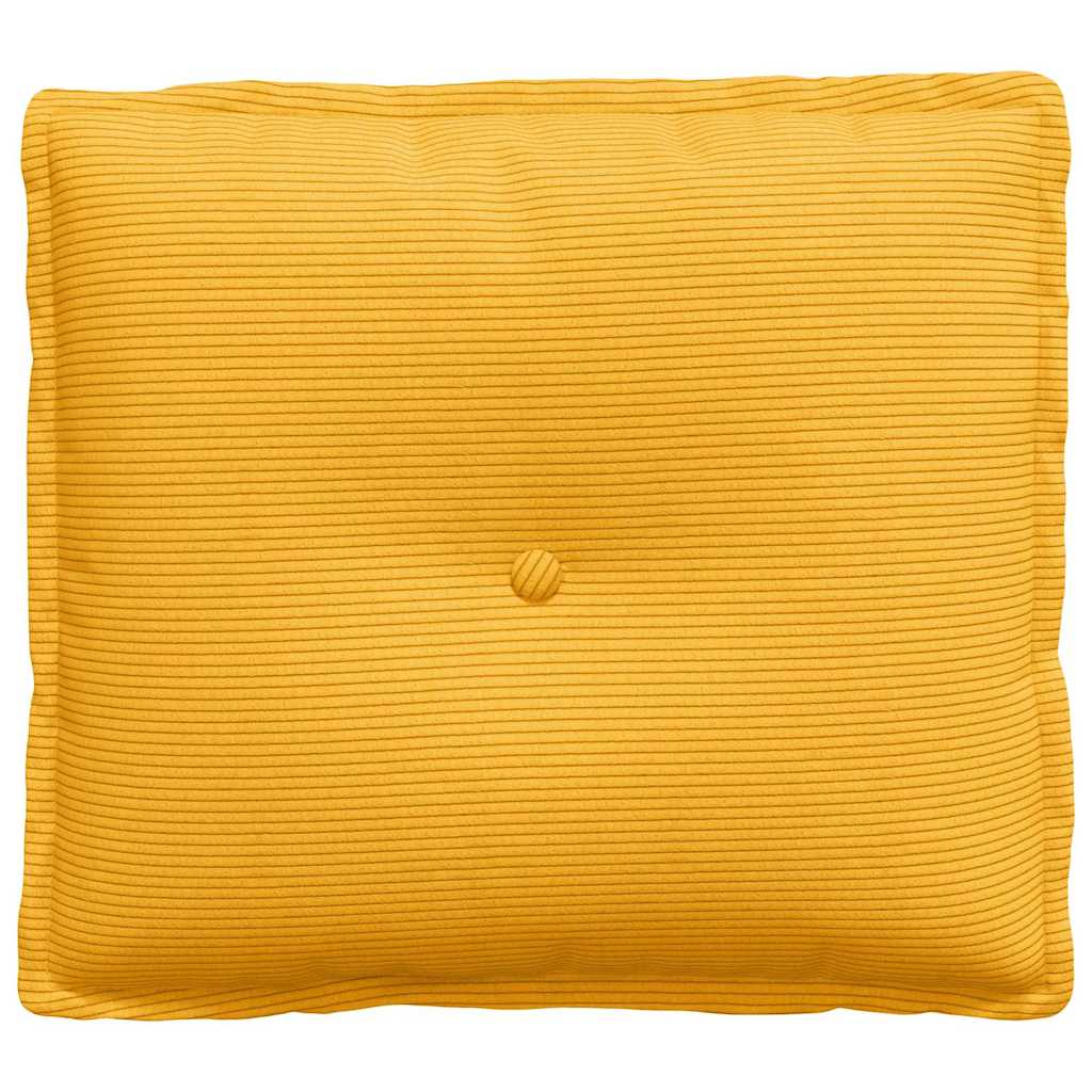 Rückenkissen Helles Gelb 50 x 45 cm Cordstoff