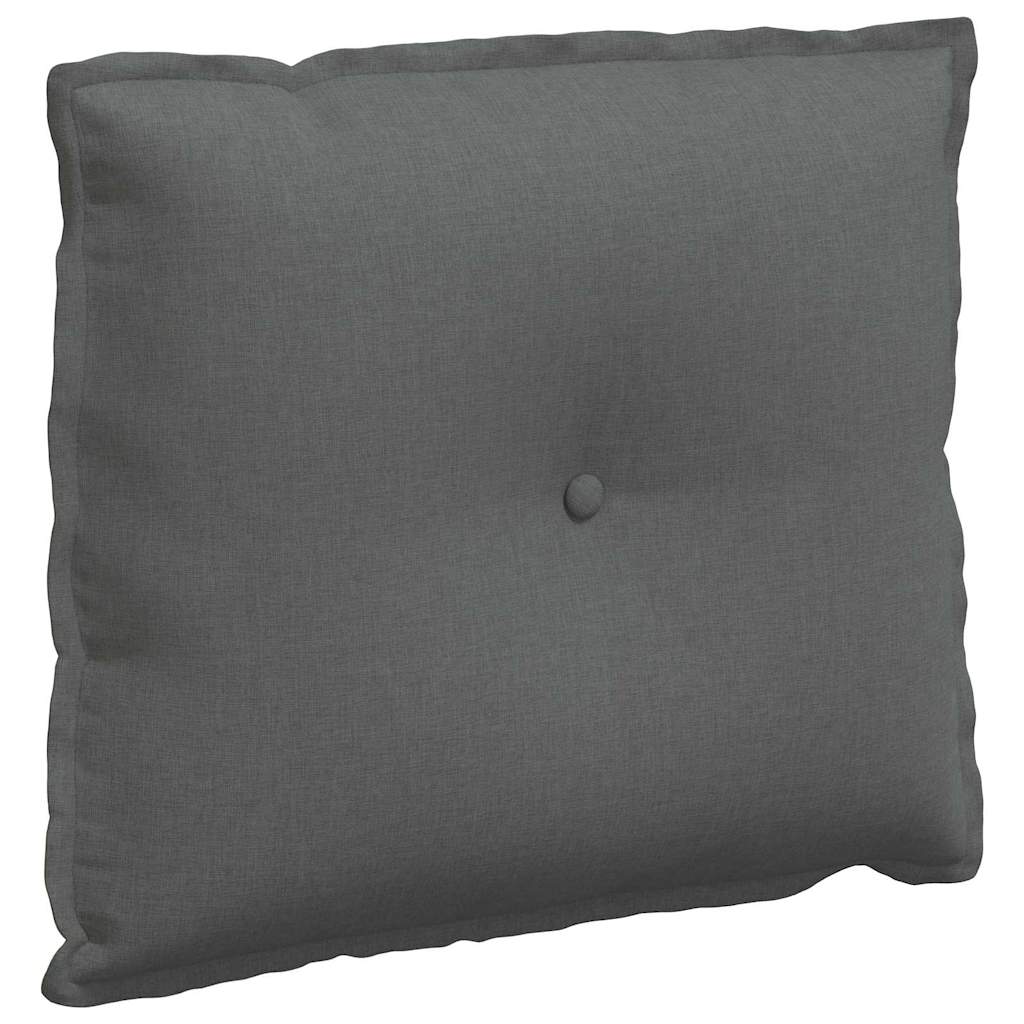 Rückenkissen Dunkelgrau 60 x 19 x 50 cm Stoff