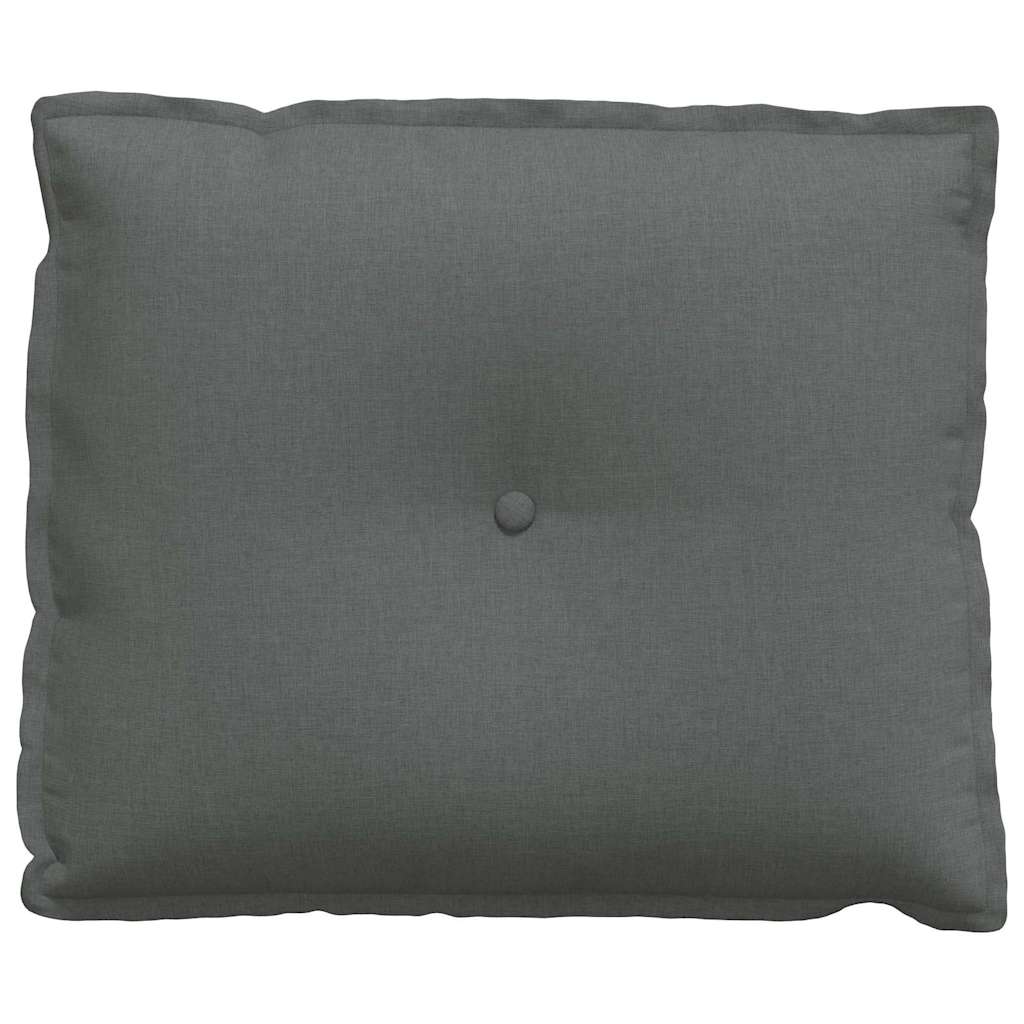 Rückenkissen Dunkelgrau 60 x 19 x 50 cm Stoff