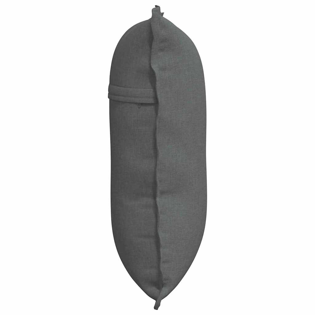 Rückenkissen Dunkelgrau 60 x 19 x 50 cm Stoff
