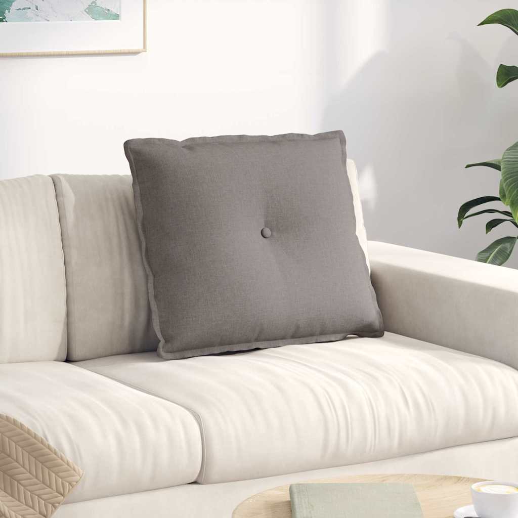 Rückenkissen Taupe 60 x 19 x 50 cm Stoff