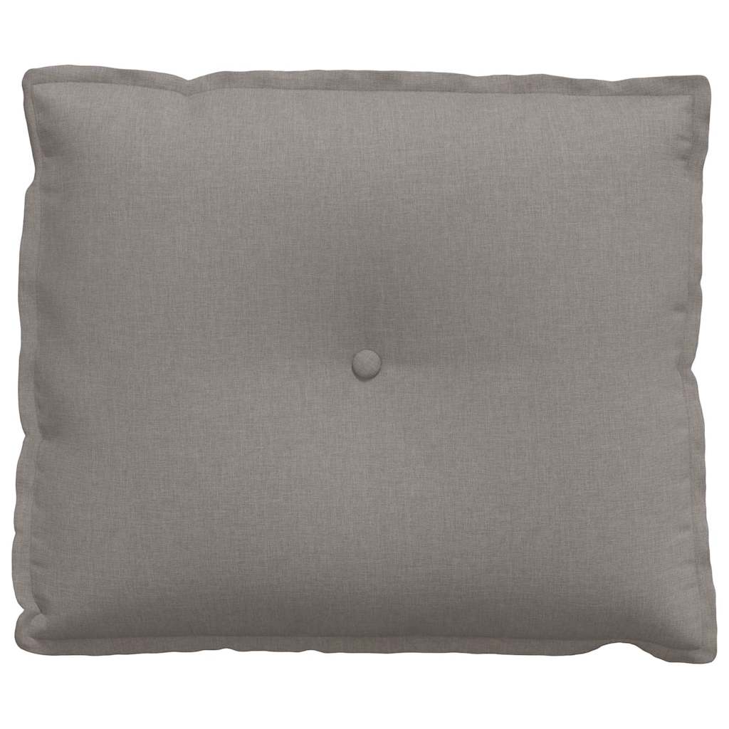 Rückenkissen Taupe 60 x 19 x 50 cm Stoff