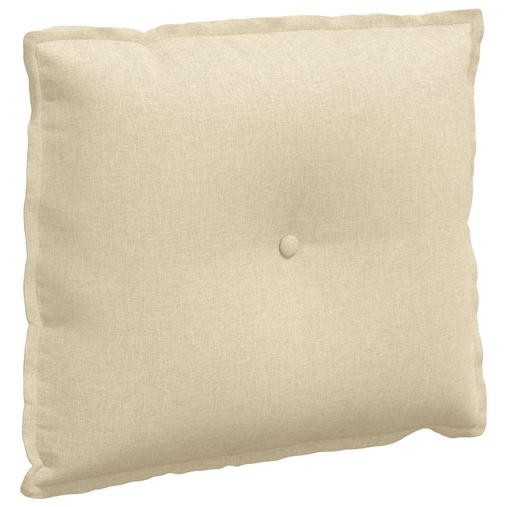 Rückenkissen Creme 60 x 19 x 50 cm Stoff