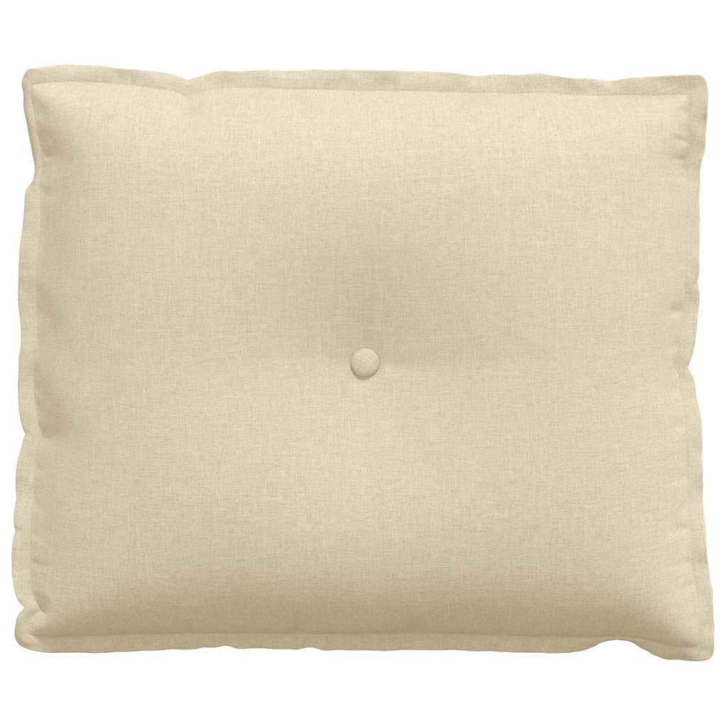 Rückenkissen Creme 60 x 19 x 50 cm Stoff