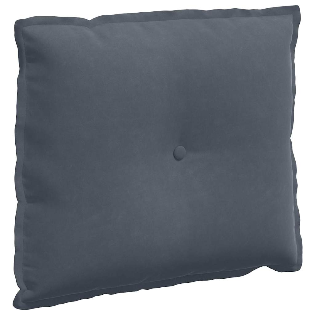 Rückenkissen Dunkelgrau 60 x 50 cm Cordstoff