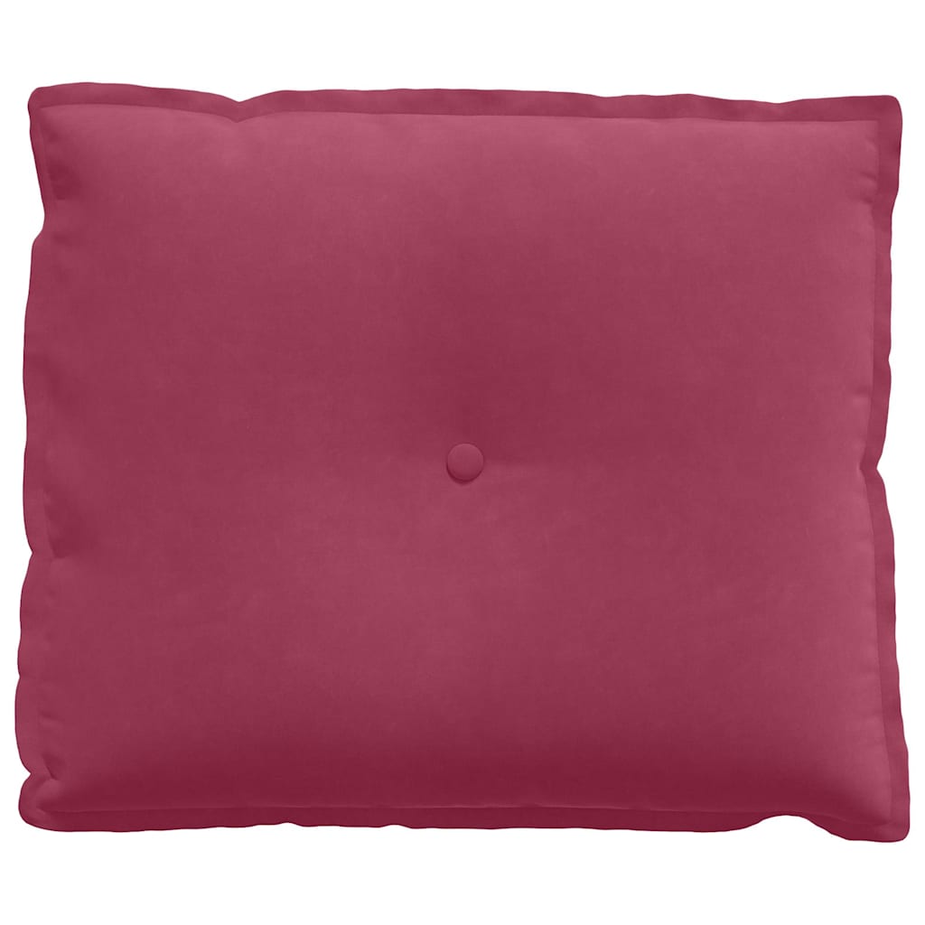 Rückenkissen Weinrot 60 x 50 cm Cordstoff