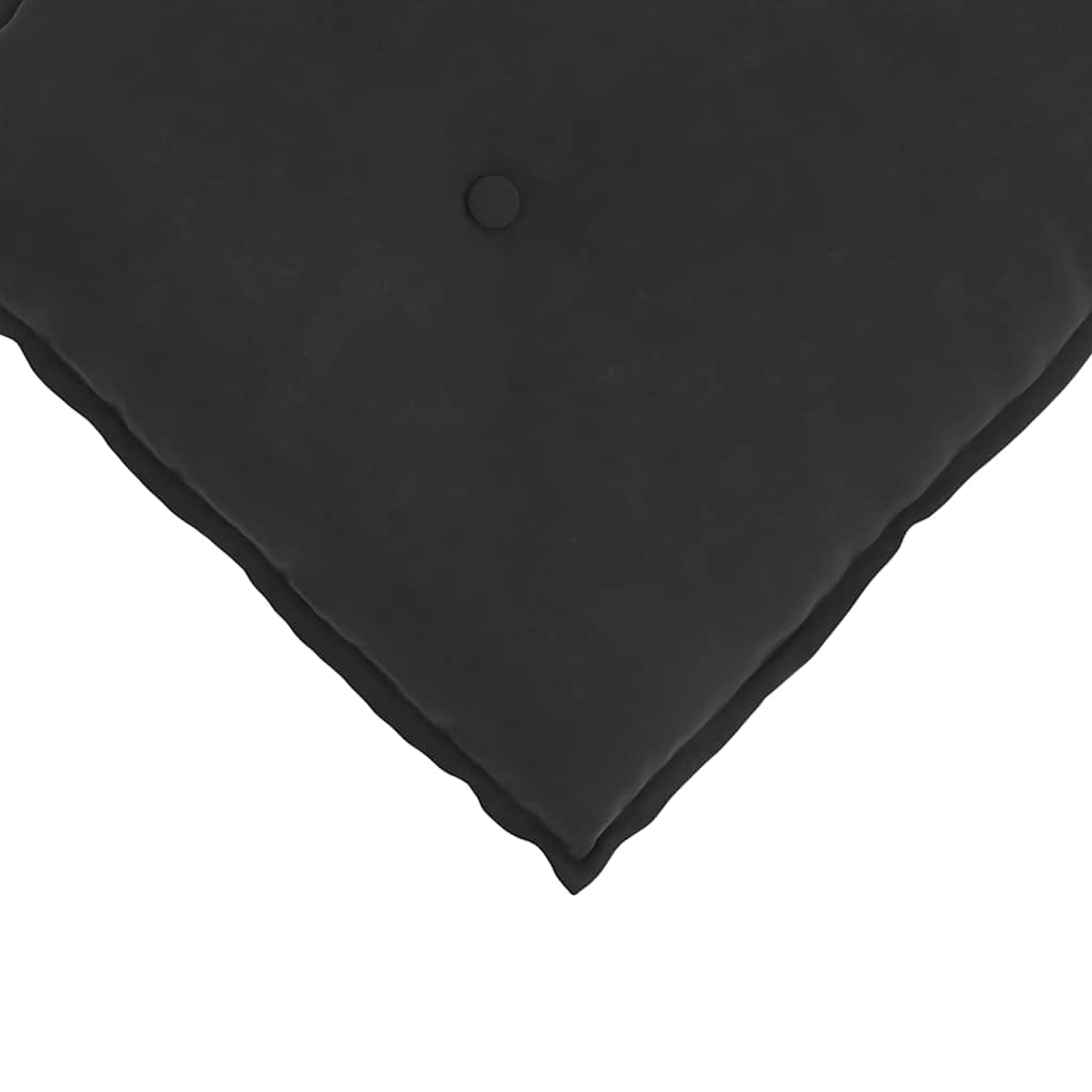 Rückenkissen Schwarz 60 x 50 cm Cordstoff