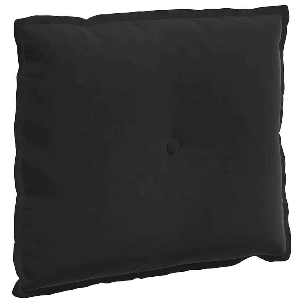 Rückenkissen Schwarz 60 x 50 cm Cordstoff