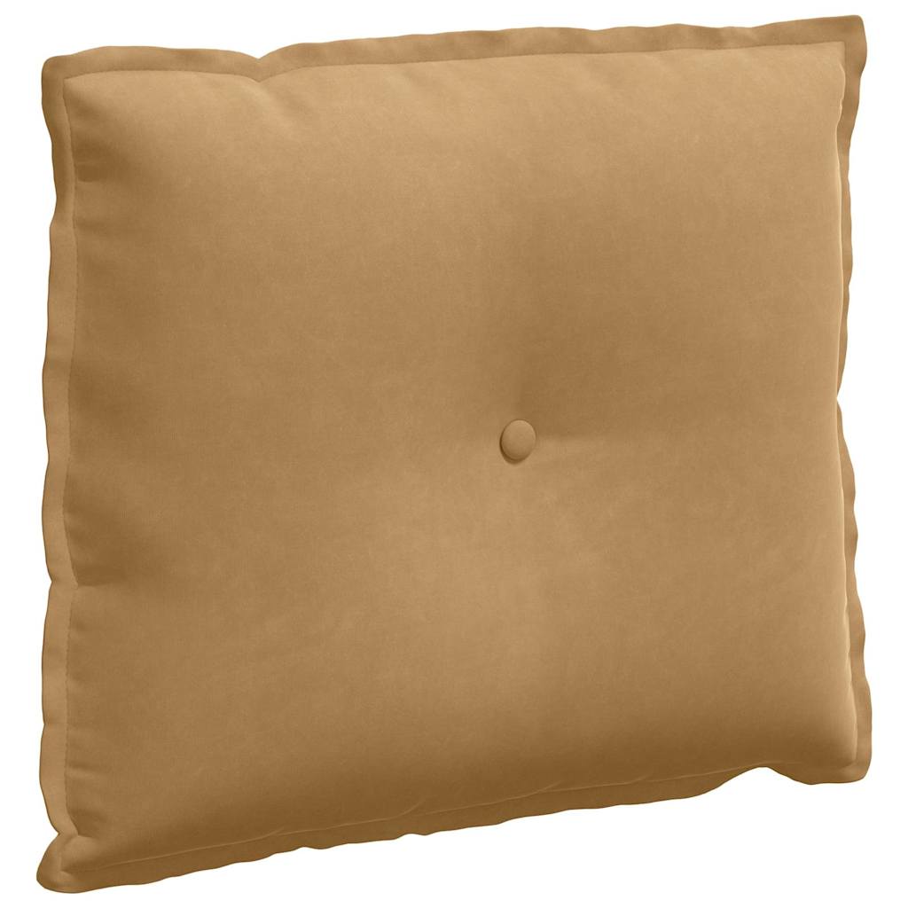 Rückenkissen Braun 60 x 50 cm Cordstoff