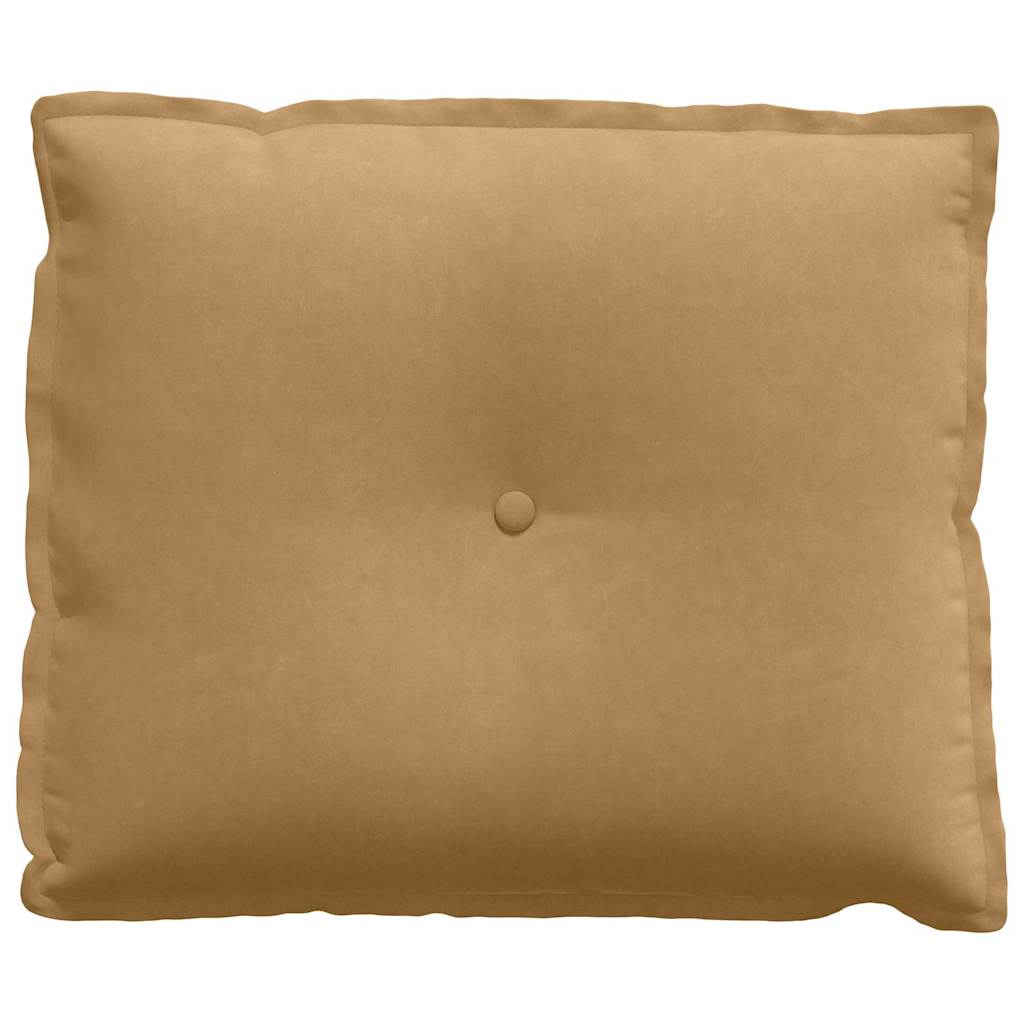 Rückenkissen Braun 60 x 50 cm Cordstoff