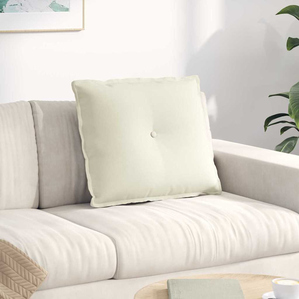 Rückenkissen Creme 60 x 50 cm Cordstoff