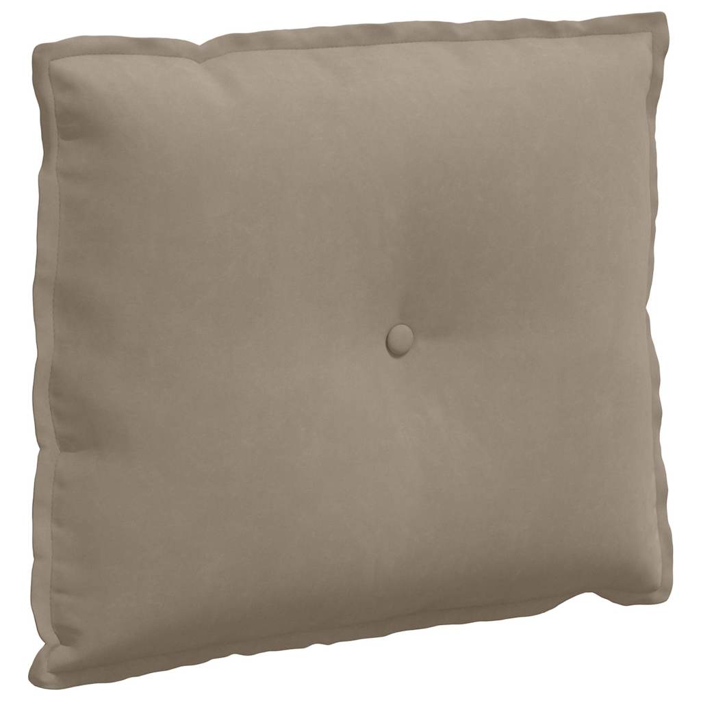 Rückenkissen Taupe 60 x 50 cm Mikrofaserstoff