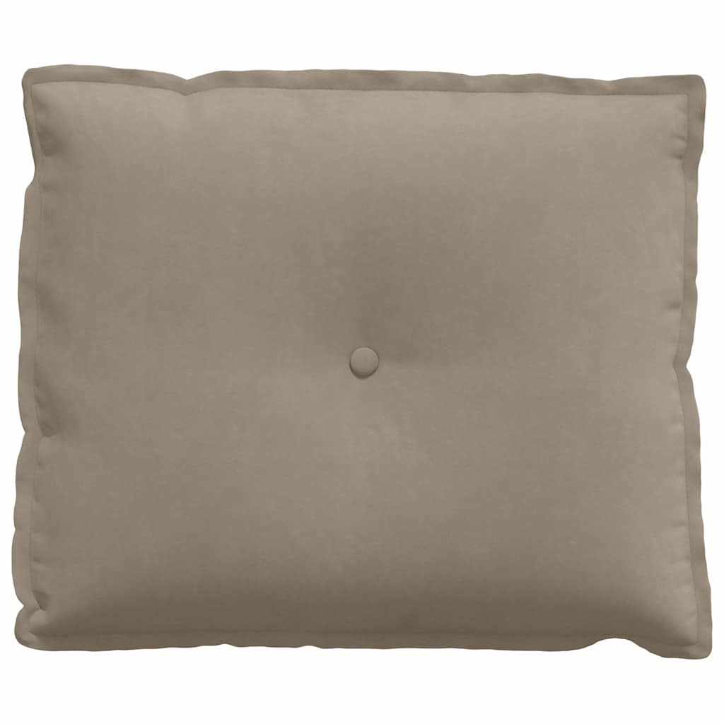 Rückenkissen Taupe 60 x 50 cm Mikrofaserstoff