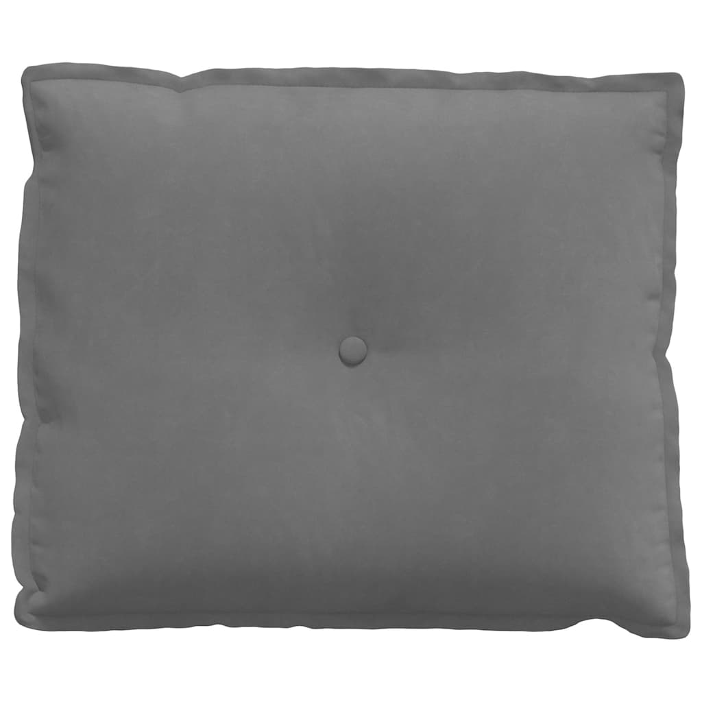 Rückenkissen Dunkelgrau 60 x 50 cm Mikrofaserstoff