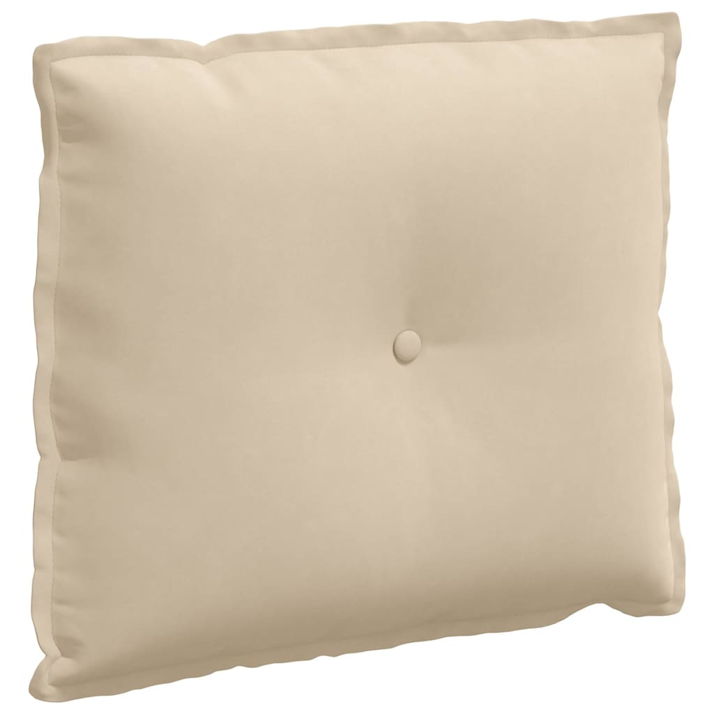 Rückenkissen Creme 60 x 50 cm Mikrofaserstoff