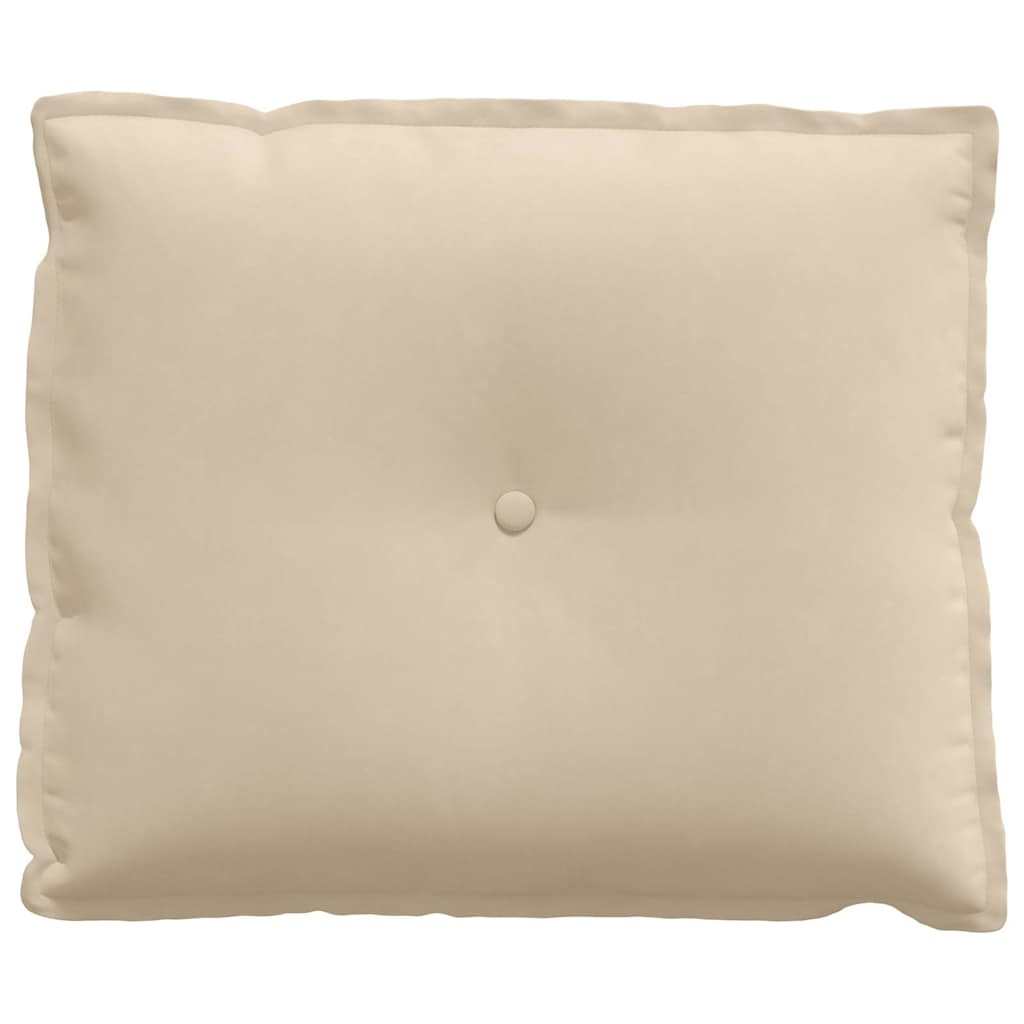 Rückenkissen Creme 60 x 50 cm Mikrofaserstoff