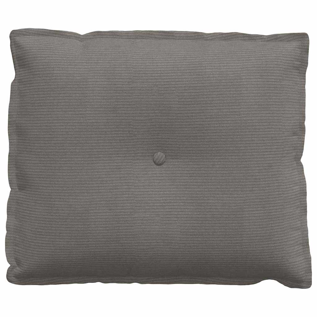 Rückenkissen Hellgrau 60 x 50 cm Cordstoff
