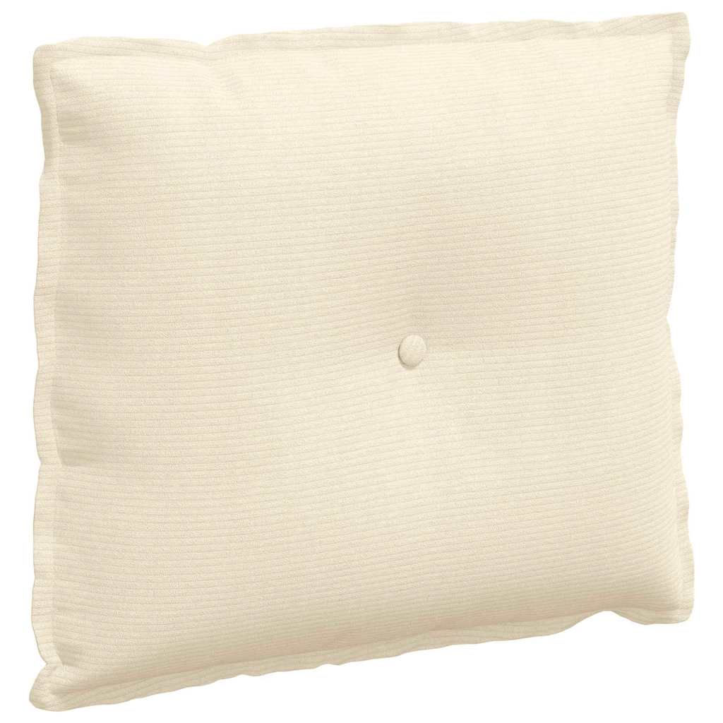 Rückenkissen Creme 60 x 50 cm Cordstoff