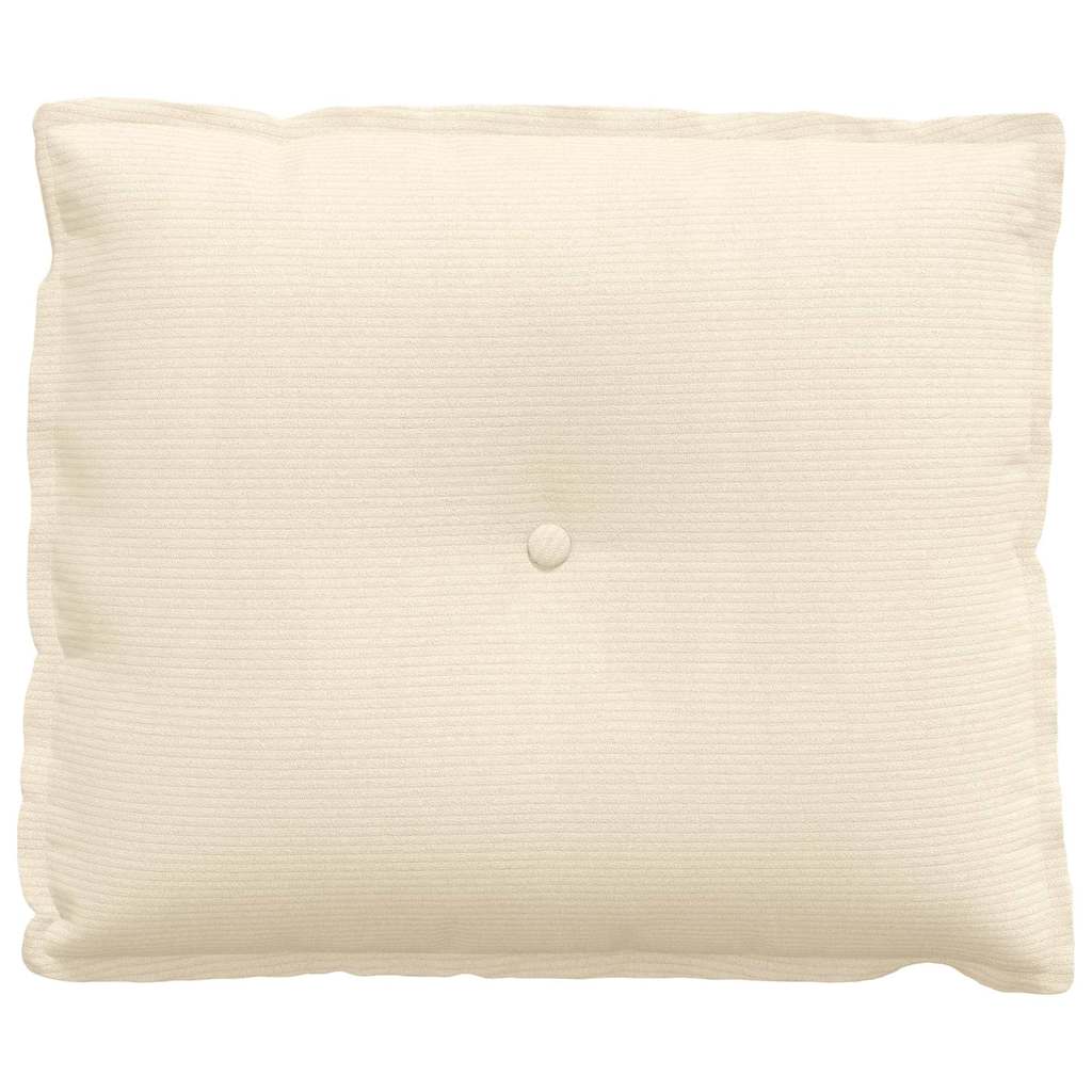 Rückenkissen Creme 60 x 50 cm Cordstoff