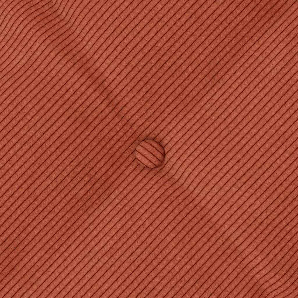 Rückenkissen Rot-Orange 60 x 50 cm Cordstoff