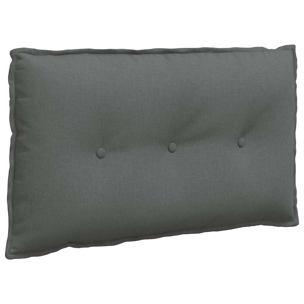Rückenkissen Dunkelgrau 80 x 19 x 50 cm Stoff