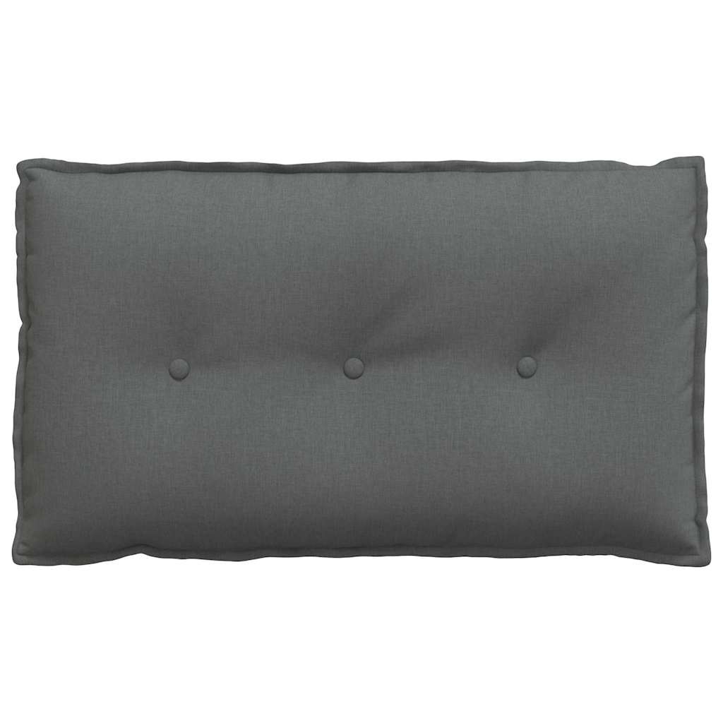 Rückenkissen Dunkelgrau 80 x 19 x 50 cm Stoff