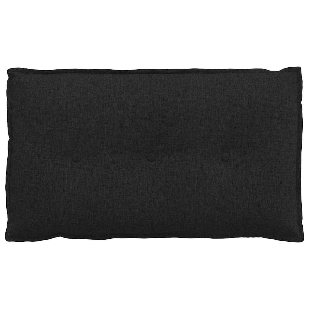 Rückenkissen Schwarz 80 x 19 x 50 cm Stoff