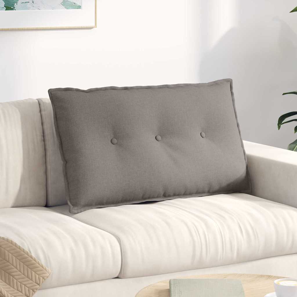 Rückenkissen Taupe 80 x 19 x 50 cm Stoff