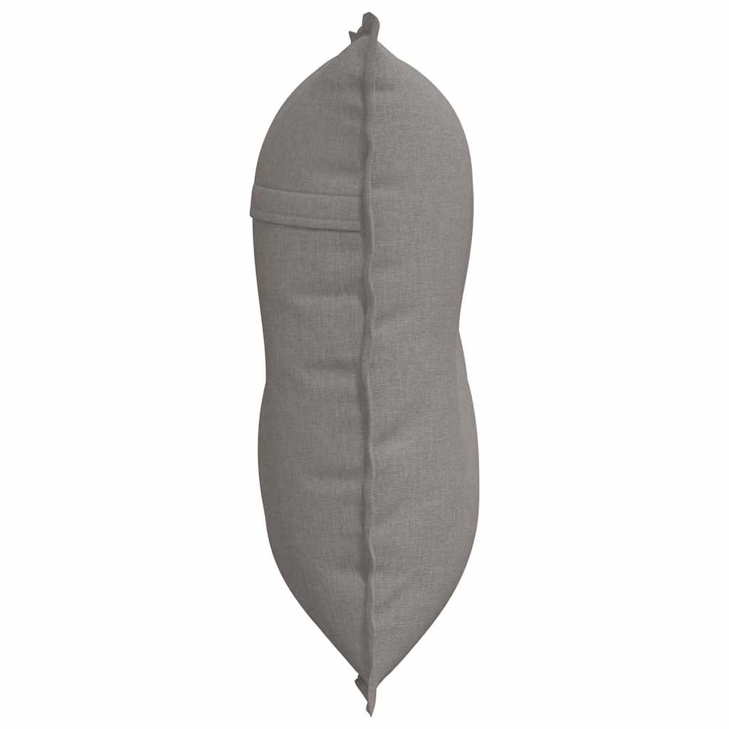 Rückenkissen Taupe 80 x 19 x 50 cm Stoff